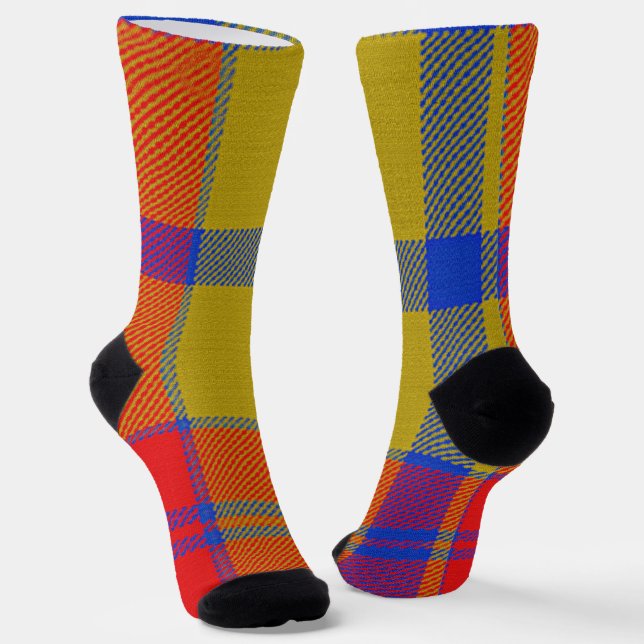 Tartan Inspiriert Kariert Socken (Gewinkelt)