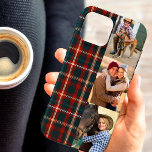 Tartan Kariert 3 Vertikales Foto Case-Mate iPhone Hülle<br><div class="desc">Tartan Karierte Telefonzelle personalisiert mit 3 Ihrer Fotos. Die Fotovorlage ist Set bis zur Darstellung Ihrer Bilder im vertikalen Porträtformat. Entworfen für das iPhone 13 Pro Max, aber wird viele andere Modelle passen. Wenn Sie einen anderen Karo wählen, sieht das Design immer noch gut in der Vorschau und tweaken, wenn...</div>