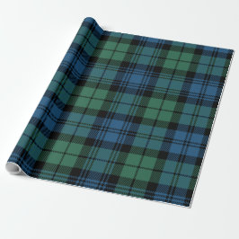 Tartan Kariert Blue Green Clan Campbell Holiday Geschenkpapier