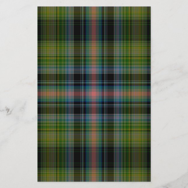 Tartan Kariert Briefpapier (Vorderseite)