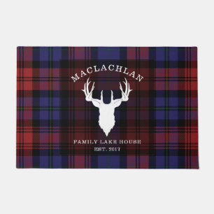 Tartan Kariert Clan MacLachlan Family Lake House Fußmatte