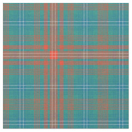 Tartan Kariert Clan Wilson Orange Blue Karo Stoff