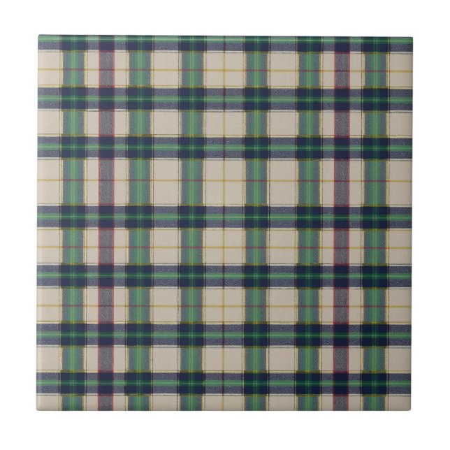 Tartan Kariert Classic Blue Fliese (Vorderseite)