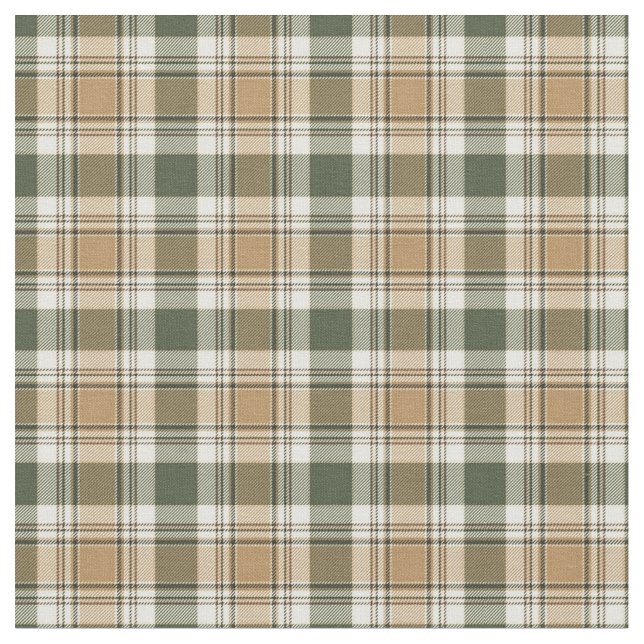 Tartan Kariert - Earth Tones Stoff (Nahaufnahme)