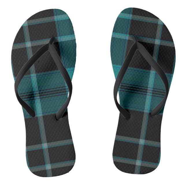 Tartan Kariert Flip Flops (Fußbett)