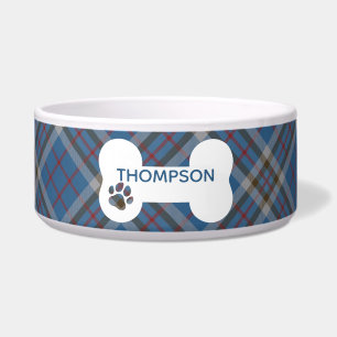 Tartan Kariert Gray Blue Checkered Clan Thompson D Napf