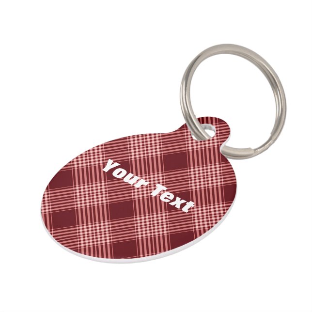 Tartan Kariert Haustiermarke (Seite)