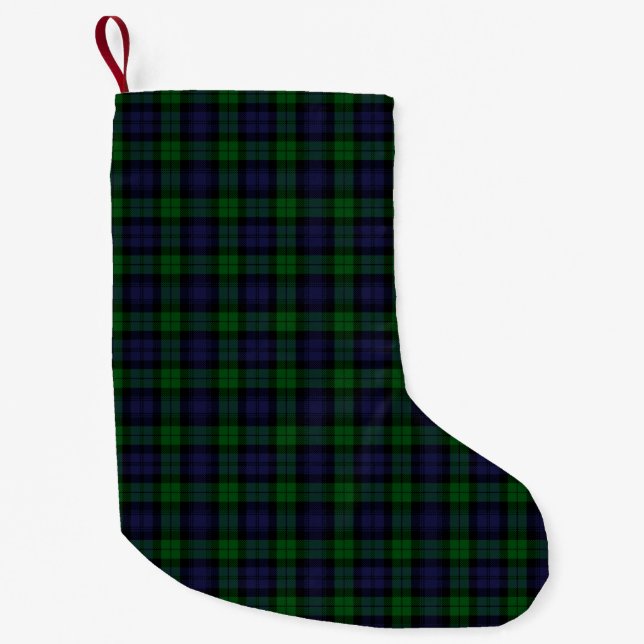 Tartan Kariert Kleiner Weihnachtsstrumpf (Vorderseite)