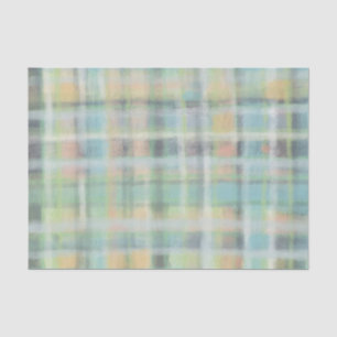 Tartan kariert, modern pastellgelb, cyan, grau seidenpapier