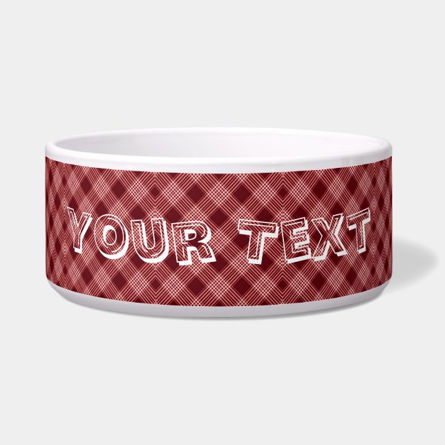 Tartan Kariert Napf (Vorderseite)