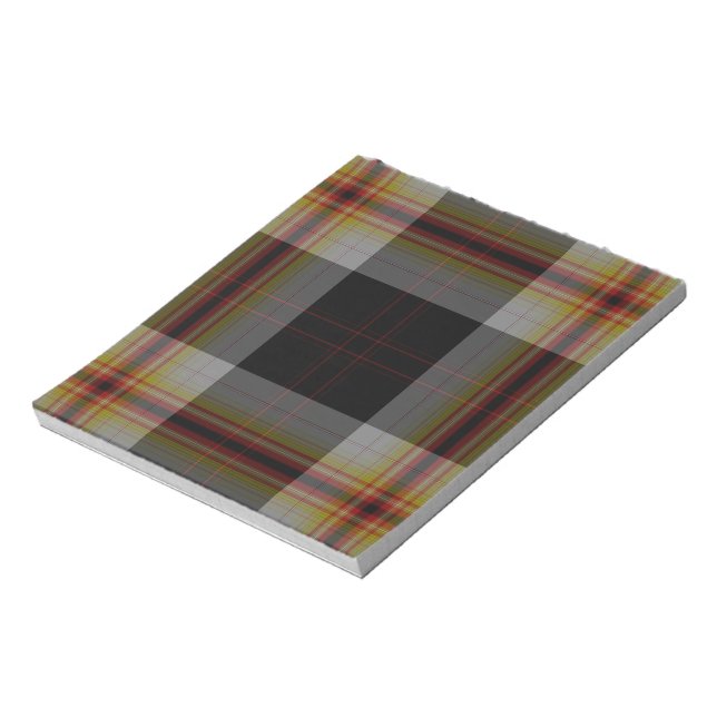 Tartan Kariert Notizblock (Rotiert)