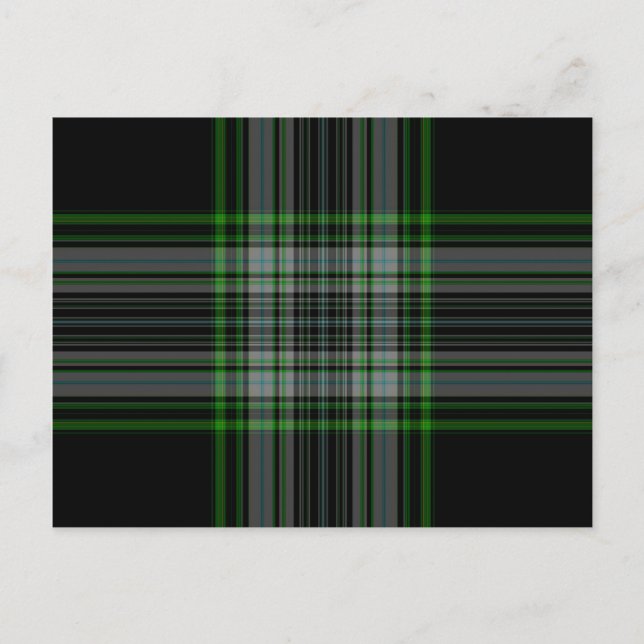 Tartan Kariert Postkarte (Vorderseite)
