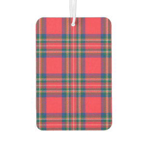 Tartan Kariert Red Classic Weihnachtsfeiertag Autolufterfrischer