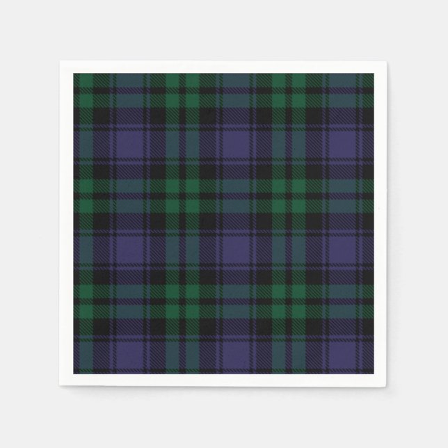 Tartan, Kariert Serviette (Vorderseite)