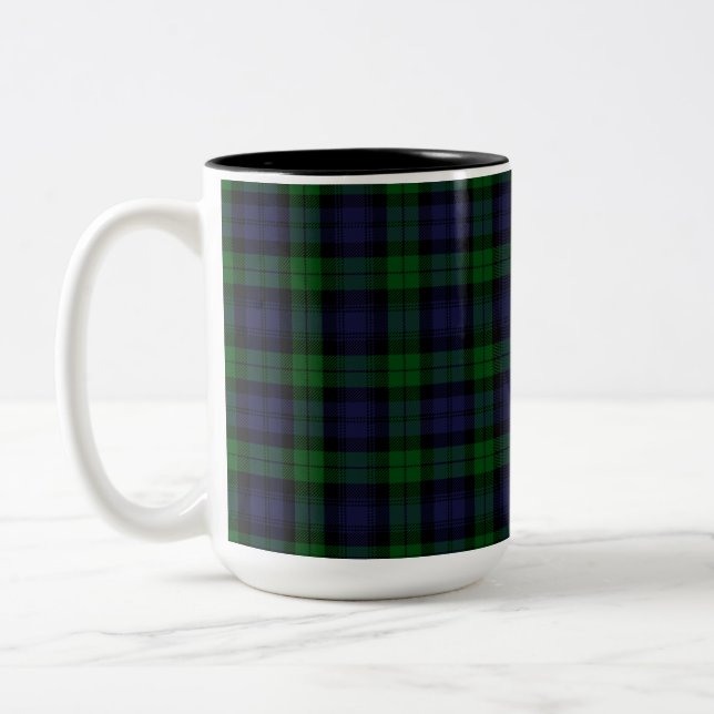 Tartan Kariert Zweifarbige Tasse (Links)