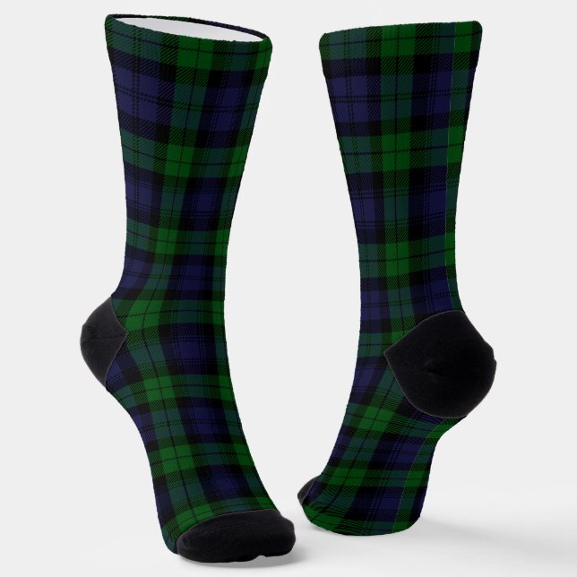 Tartan-Karierte Drucksocken Socken (Gewinkelt)
