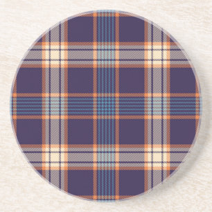 Tartan karierte, farbenfrohe Marinestextur. Getränkeuntersetzer