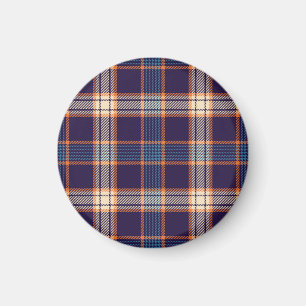 Tartan karierte, farbenfrohe Marinestextur. Magnet