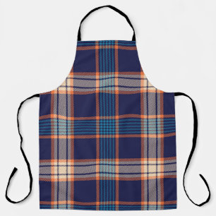 Tartan karierte, farbenfrohe Marinestextur. Schürze