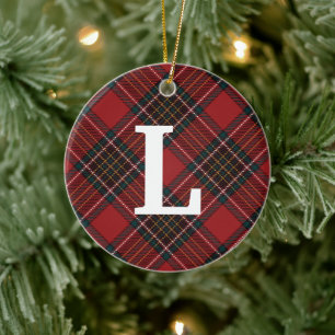 Tartan Karierte Keramik Ornament