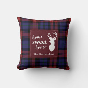 Tartan Karierter Weihnachtsklan MacLachlan Persona Kissen