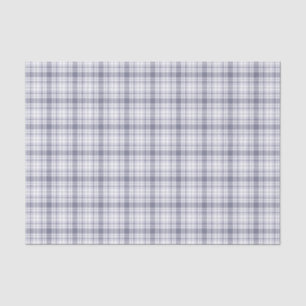 Tartan-kariertes Lila u. Weiß-Nr. 61 Seidenpapier