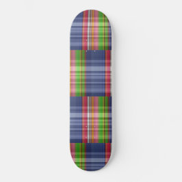 Tartan Kariertes Multi Color Off Set Skateboard