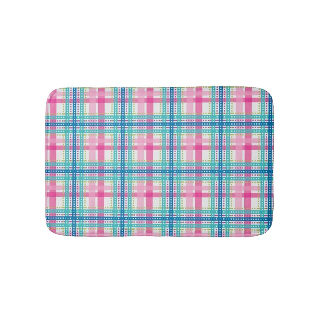 Tartan, kariertes Muster Badematte (Vorderseite)