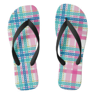 Tartan, kariertes Muster Flip Flops
