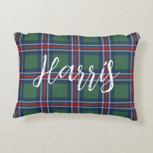 Tartan kariertes Muster personalisierte Baumwolle Dekokissen