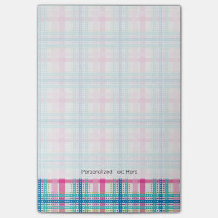 Tartan, kariertes Muster Post-it Klebezettel