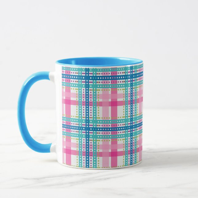 Tartan, kariertes Muster Tasse (Links)