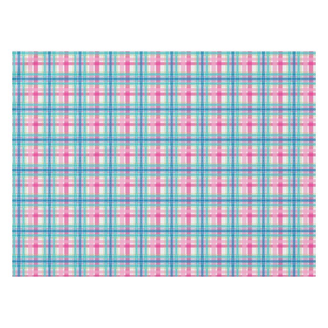 Tartan, kariertes Muster Tischdecke (Vorderseite (Horizontal))