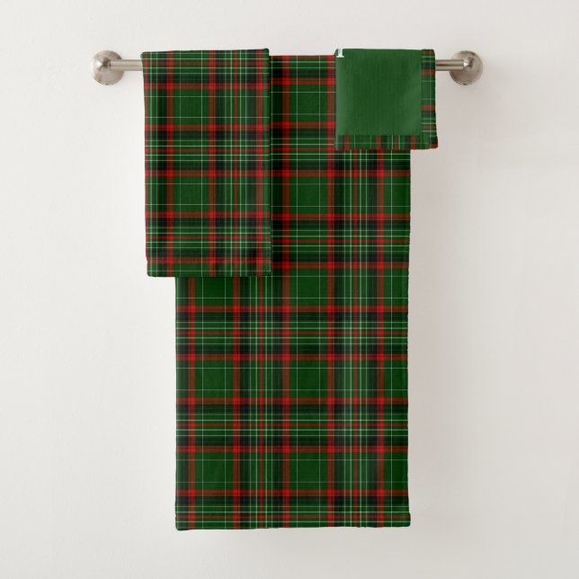 Tartan, Kariertes schottisches Muster Badhandtuch Set (Insitu)