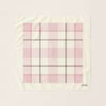 Tartan-Karo Chiffon Scarf Schal<br><div class="desc">Tartan-Karo Chiffon Scarf. Ein sehr eleganter Schal in Elfenbein, Tiefenrot, Vanilla Ice Pink und Schokoladenbraun. Design von Claudine Boerner, 2018 Alle Rechte vorbehalten.</div>