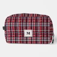 Tartan Karo Gemustert Stilvoll Mit Monogramm