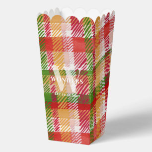 Tartan-Karo individuelles Kino-Event-Thema Geschenkschachtel