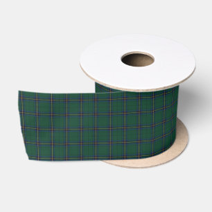 Tartan-Karo-Muster Clan Gordon Grün Blau Gelb Satinband