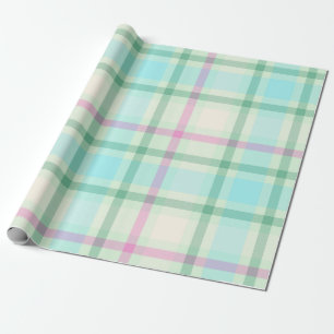 Tartan Karo Pastell-Geschenkpapier Geschenkpapier