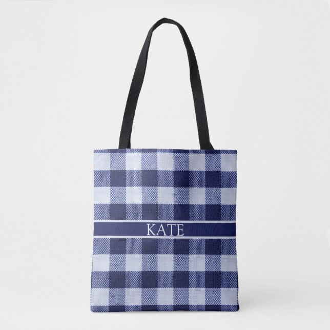 Tartan Karo personalisiert Sommertosack (Vorderseite)