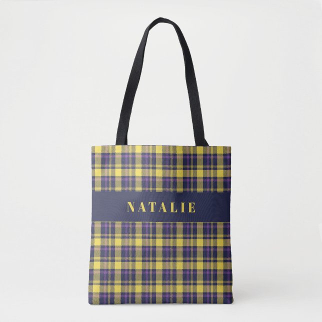 Tartan Karo personalisiert Winter (Vorderseite)