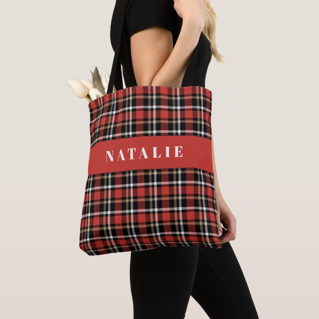 Tartan Karo personalisiert Winter (Von Nahem)