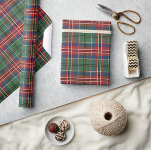 Tartan Karo Rustikal Clan MacCulloch Feiertage Geschenkpapier