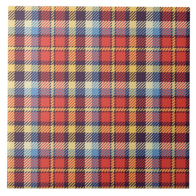 Tartan Keramik Fliese (Vorderseite)