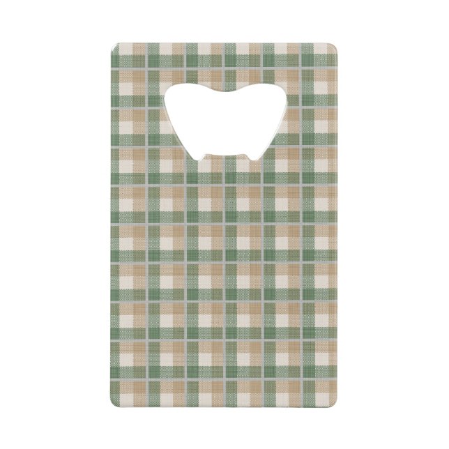 Tartan Kreditkarten Flaschenöffner (Vorderseite)