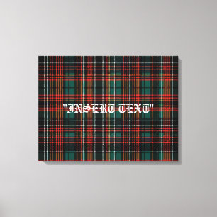 Tartan Leinwanddruck