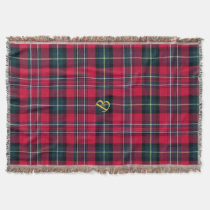 Tartan mit (oder ohne) Ihrem Initial Decke