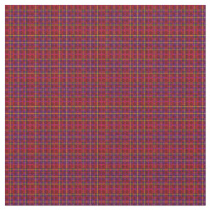 Tartan mit Sporran-Inlays, rot geprüft, Stoff