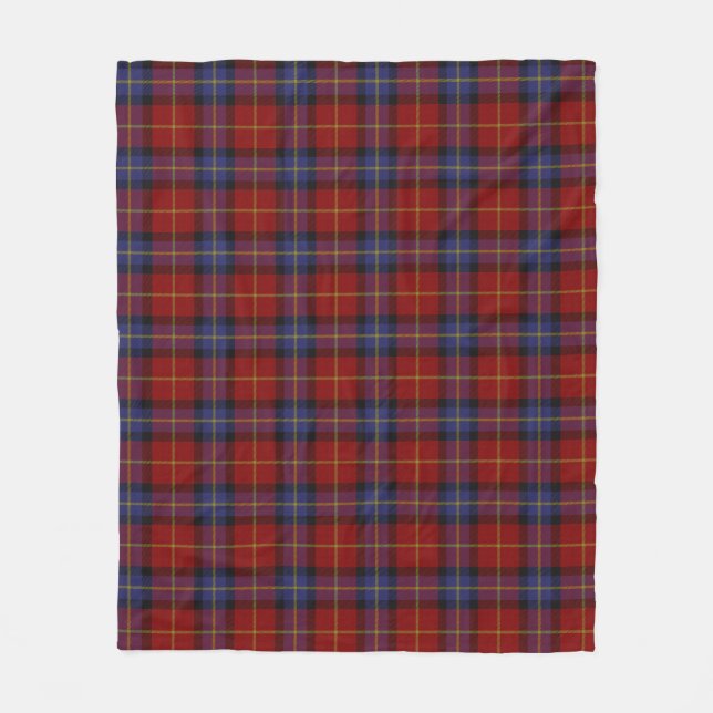 Tartan-Muster Fleecedecke (Vorderseite)