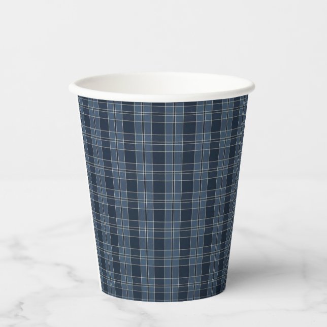 Tartan Muster Gewebe Campbell Paper Cups Pappbecher (Vorderseite)